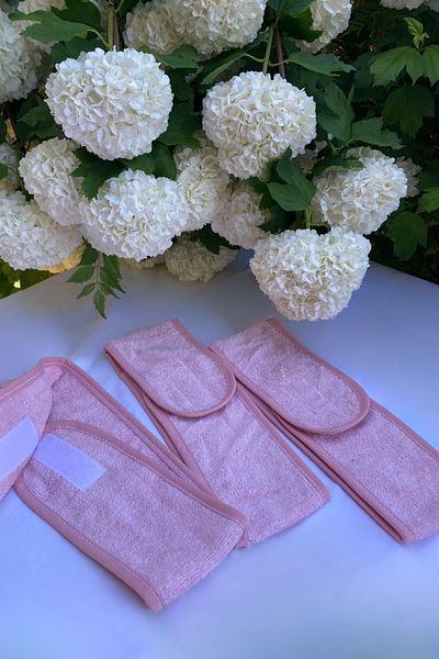 Mokita Home Hair Band Set of 3 Athlete Bandana Towel Women & Men Makeup Yoga Spa Velcro Tape Bias