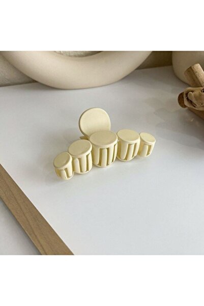 REDz Accessories Clamă de păr cu buline, model modern, alb