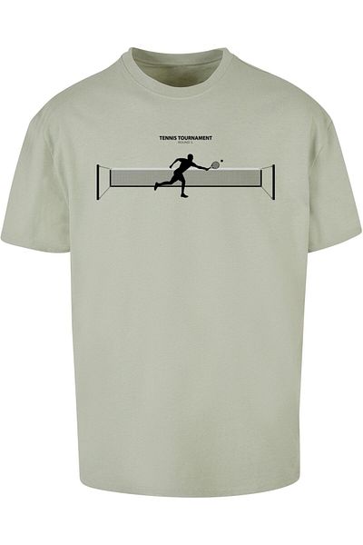 Merchcode Herren Tennis Round 1 Heavy Oversized Tee