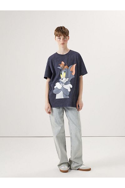 LC Waikiki Crew Neck Tom & Jerry Printed Women's T-Shirt