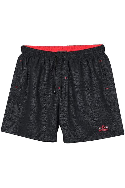 tambattal Men's Plus Size Swim Shorts Seersucker Printed
