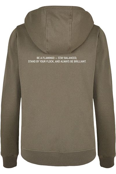 Merchcode Damen Ladies Flamingo Basic Hoody