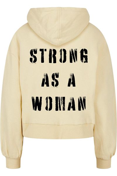 Merchcode Damen Ladies WD - Strong As A Woman Oversized Hoody