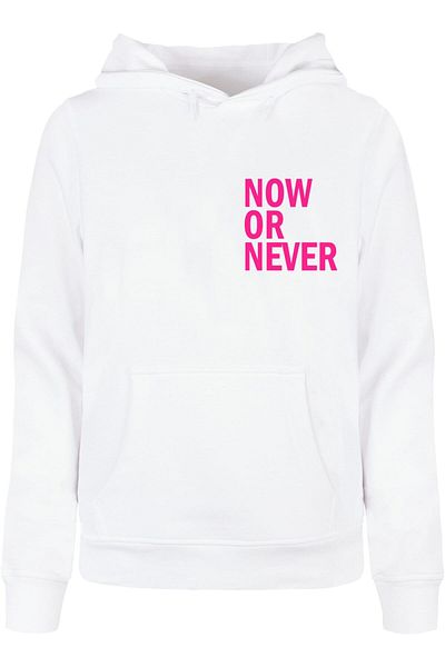 Merchcode Damen Ladies Now Or Never Basic Hoody