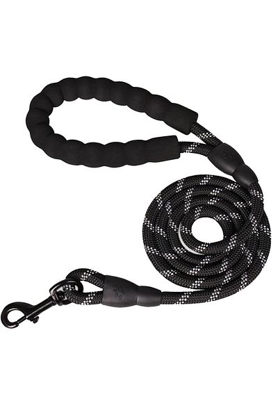 REDz Accessories Lesă Guardian, mâner din spumă moale, lungime 2 m, material textil durabil, neagră