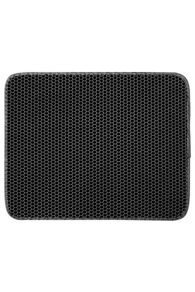 REDz Accessories Covoraș pentru litiera pisicii, cauciuc antiderapant, dreptunghiular, negru