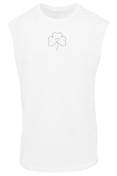Merchcode Frühling - Kleeblatt Blume Ärmelloses T-Shirt