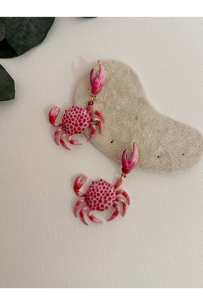 YENGEÇ Brand Model Crab Earrings