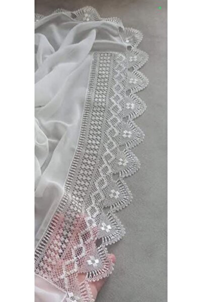 NUMİSTORE İğne oyası beyaz renk Arnavut oyması modeli namaz örtüsü