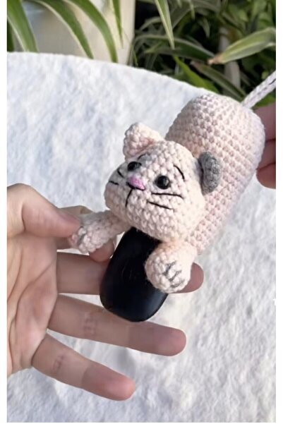 el sanatı Amigurumi Kedi Anahtarlık