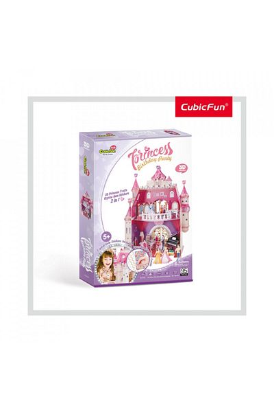 Cubic Fun Cubic Fun - 3D Puzzle + Stickers Princess Birthday 95 Pieces