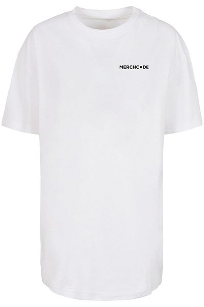 Merchcode Damen Ladies Break The Rules Oversized Boyfriend Tee