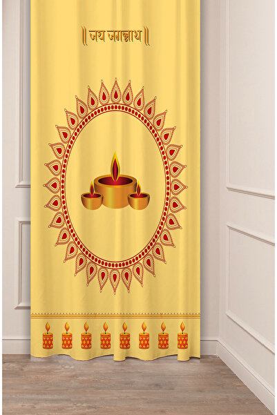 GREENDECOR Lumânare Mandala Hippie Yoga Meditație Pilates Motiv curcan Digital cu imprimeu (Un singur aripă) Fundal modern