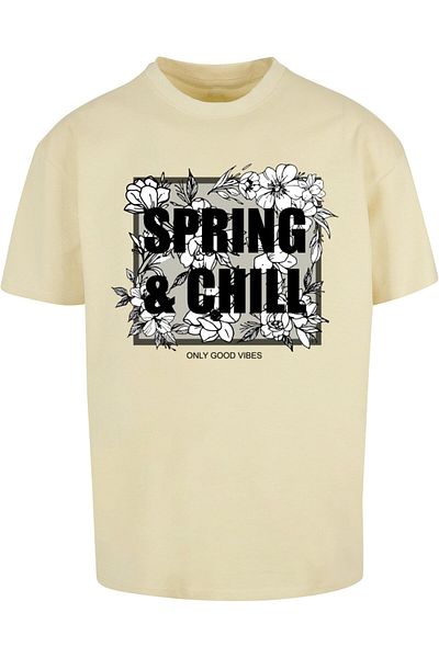 Merchcode Herren Spring And Chill Heavy Oversized Tee