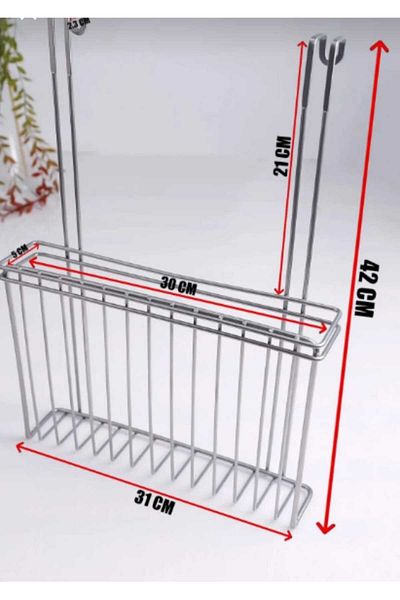 METALAY Organizator de masă de tăiat metal cu cuier ALB - Suport reviste Organizator reviste
