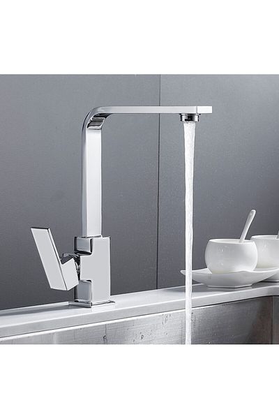 RUDİ ARMATÜR Brass Material 1St Quality Chrome Swan Model Sink Faucet