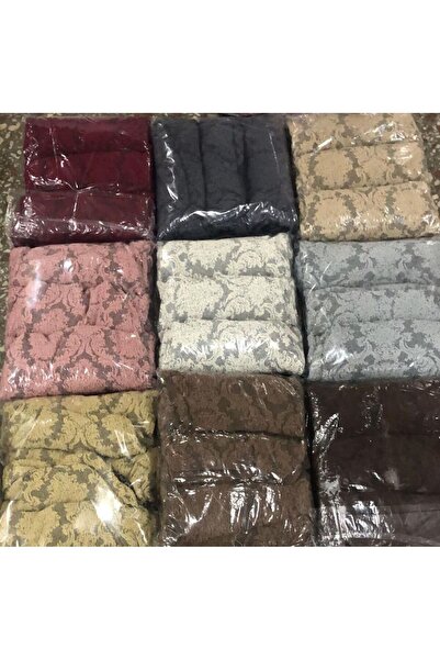 ARLISA Jakarlı Osmanlı Desen 3311 Koltuk Örtüsü Takımı – Esnek Likralı Yıkanabilir Koruyucu Örtü (KAHVE)