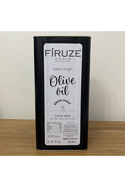 Firuze Hanım Zeytin ve Zeytinyağı Yeni Sezon Domat Erken Hasat Zeytinyağı - S...