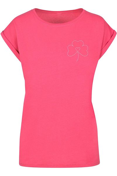 Merchcode Damen Ladies Spring - Leaf Clover Flower T-shirt