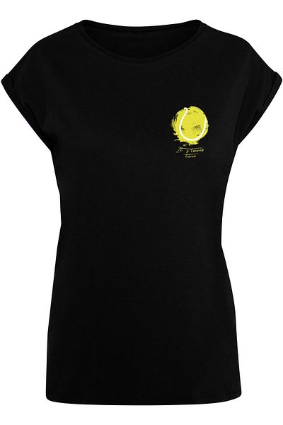 Merchcode Damen Ladies Its Tennis Time Extended Shoulder Tee