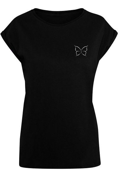 Merchcode Damen Ladies Spring - Butterfly T-shirt