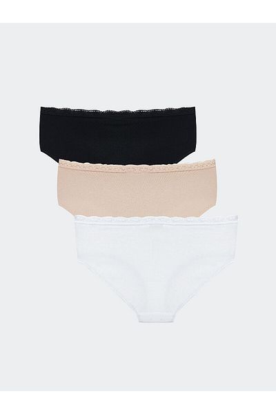 LC Waikiki Lace Detailed Hipster Panties 3 Pack