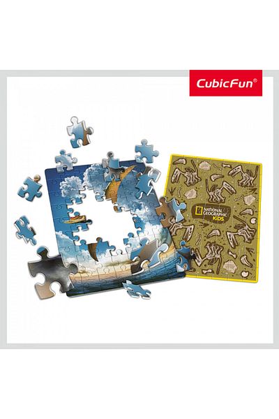 Cubic Fun - Pterosaur Boxed Puzzle 63 Pieces