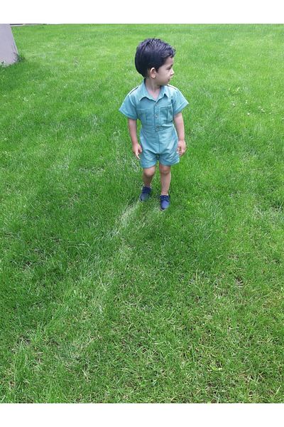 ikokokids Salopete verde Scout pentru bebelusi