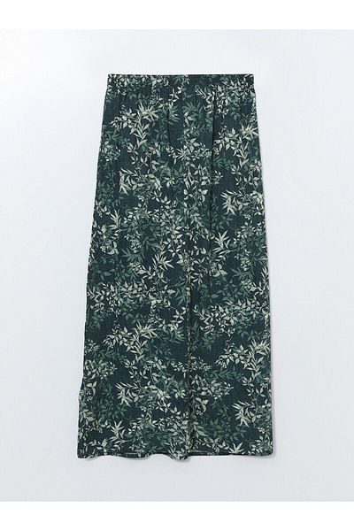 LC Waikiki Floral Women's Skirt with Elastic Waist
