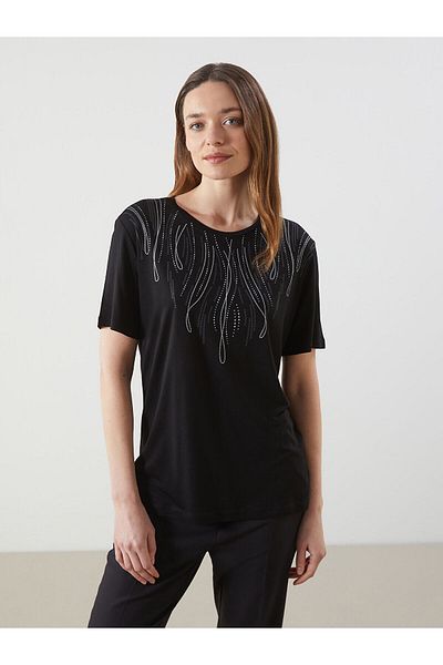 LC Waikiki Tricou de damă cu model cu gât crew