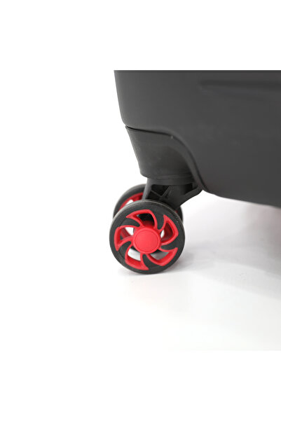 Giordano Softside Double Spinner Wheel Luggage Trolley Bag 17.5 inch Cabin Size, Grey