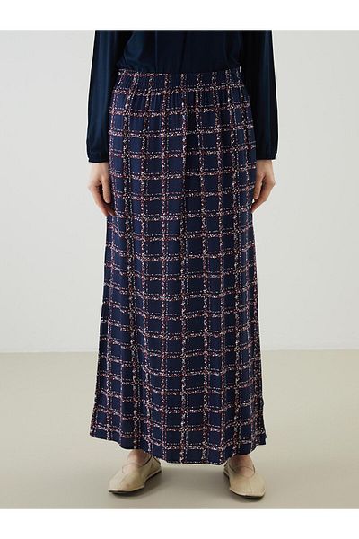 LC Waikiki Patterned Women's Skirt with Elastic Waist