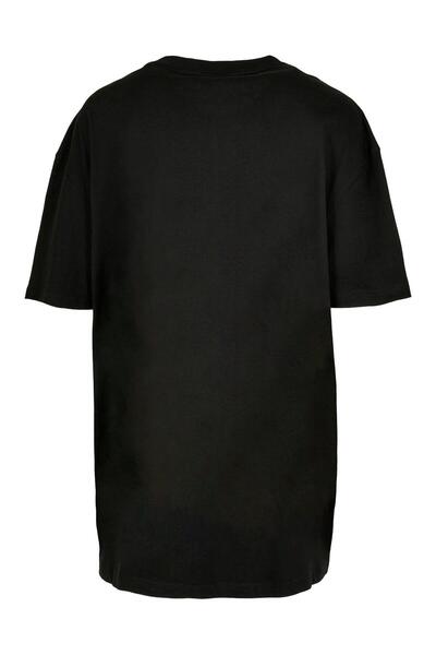 Merchcode Damen Ladies Be Happy Oversized Boyfriend Tee