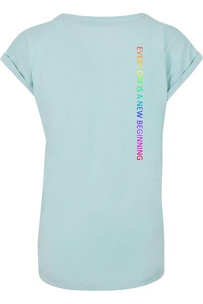 Merchcode Damen Ladies Hope Rainbow Extended Shoulder Tee