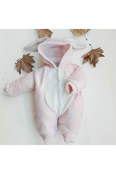 ikokokids Pembe Velsoft Tavşan100%Pamuklu Astarlı Uyku Tulumu