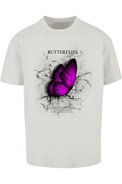 Merchcode Herren Butterflies Heavy Oversized Tee