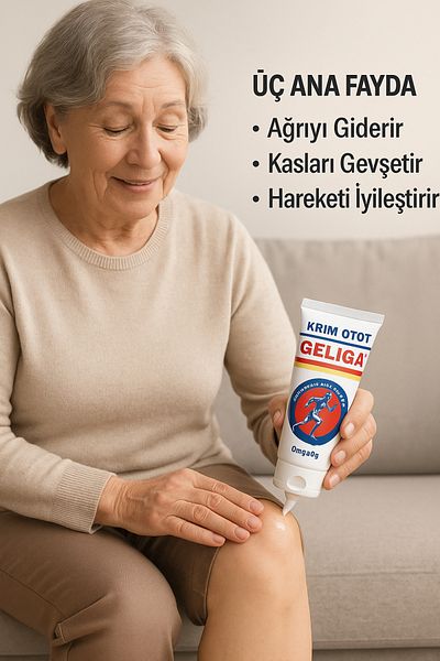 GELIGA Gelıga Massage Cream – Fast Acting and Refreshing Care Cream for Muscles, Waist, Knees, Back