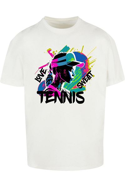 Merchcode Herren Tennis Love, Sweat - Heavy Oversize Tee