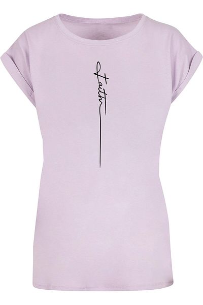 Merchcode Damen Ladies Faith Extended Shoulder Tee