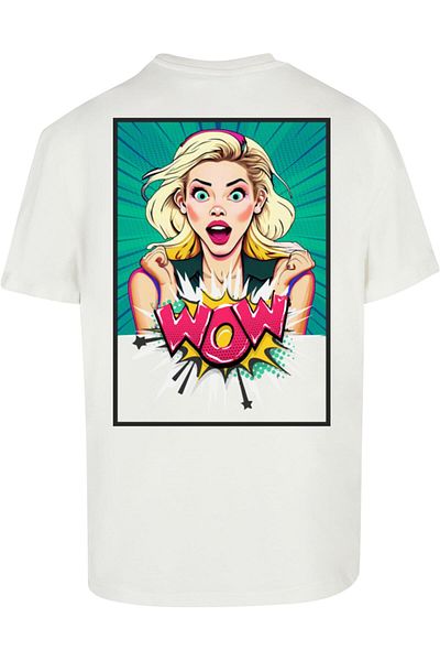 Merchcode Herren Wow Comic Heavy Oversized Tee
