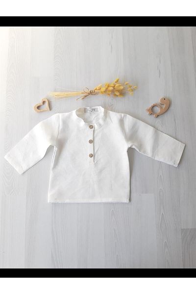 ikokokids Cămașă albă pentru băieți