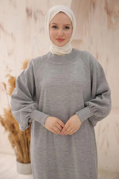 ZYRA Hijab Balloon Sleeve Long Dress