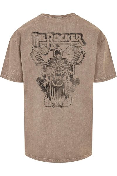 Merchcode Herren Thin Lizzy - Logo Rocker Acid Washed Oversized Tee