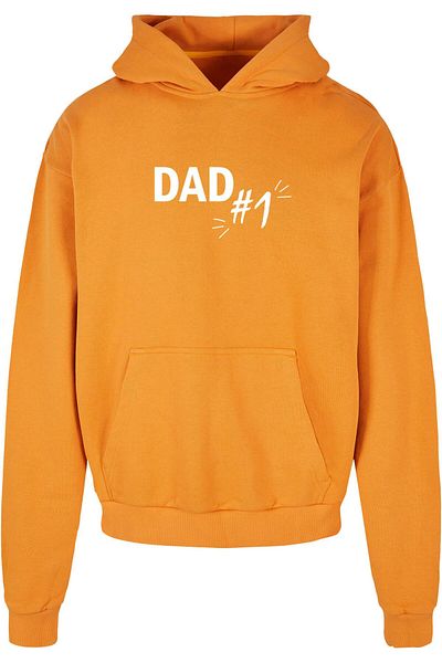 Merchcode Herren Fathers Day - Dad number 1 Ultra Heavy Hoody