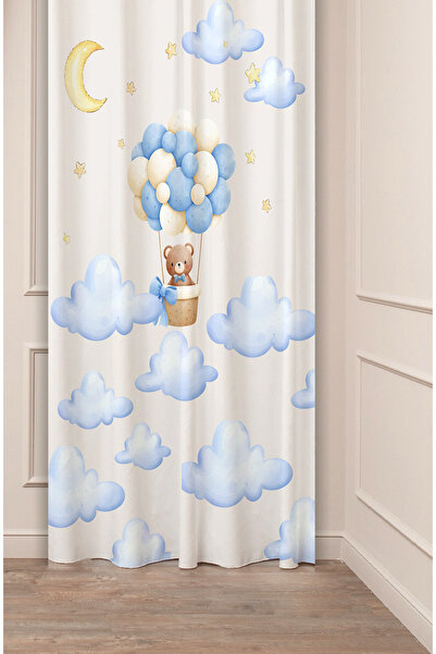 GREENDECOR Special Design Teddy Bear Star Moon Balloon Patterned Digital Prin...