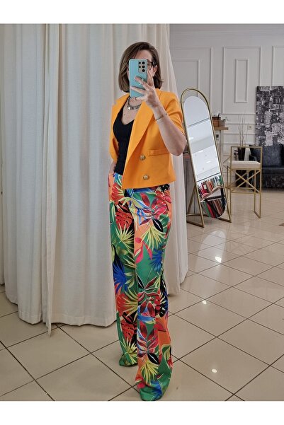 pudubutik Patterned Colorful Jersey Trousers
