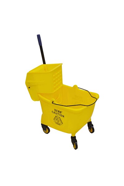 Generic 32L Wheeled Cleaning Trolley with Wringer