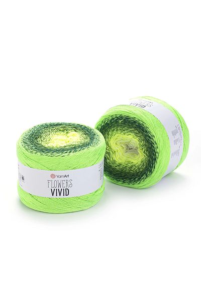 Yarnart Flowers Vivid - Μαρμάρινο Χειροποίητο Πλεκτό Νήμα Ebruli-508