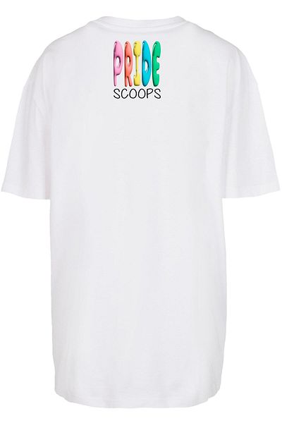 Merchcode Übergroßes Pride Scoops-T-Shirt für Damen
