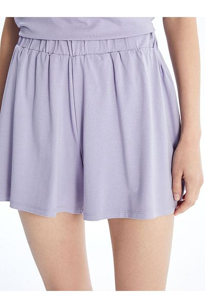 LC Waikiki Women's Elastic Waist Straight Shorts